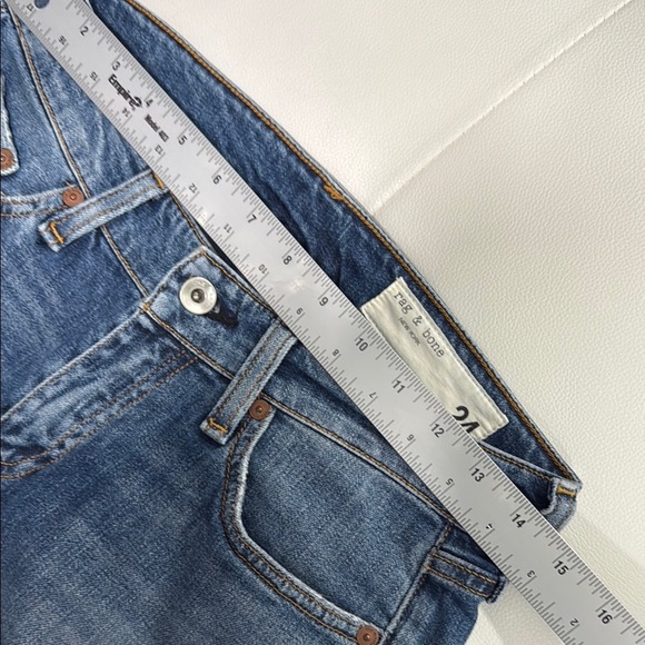 Rag and Bone DRE Low-Rise Slim Boyfriend Jeans Size 24 - Picture 5 of 12